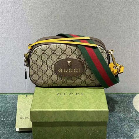 gucci supreme canvas messenger bag|neo vintage small messenger bag.